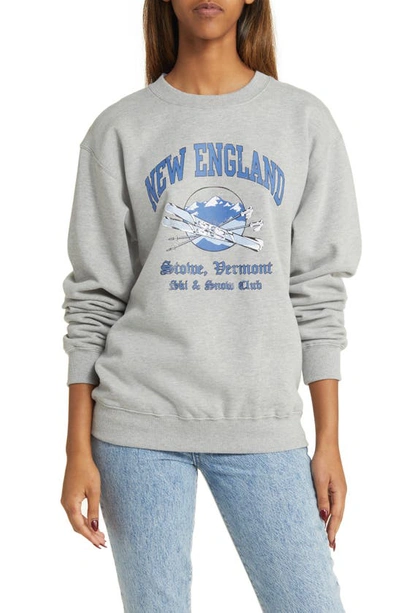 Golden Hour New England Graphic Sweatshirt In Grey