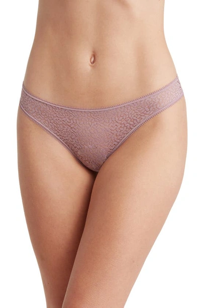 Dkny Modern Lace Thong In Elderberry
