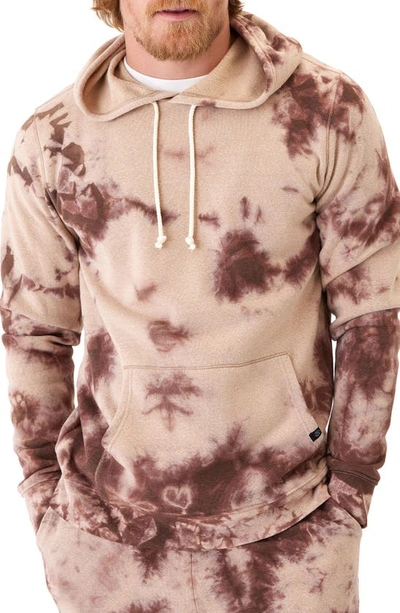 Threads 4 Thought Rory Triblend Tie Dye Hoodie In Chai
