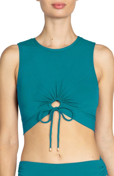 Robin Piccone Aubrey Tank Top In Ocean