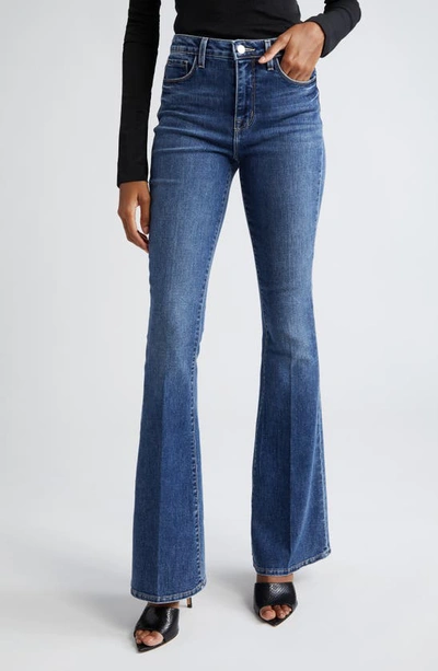 L Agence Marty High Waist Flare Leg Jeans In Rowan