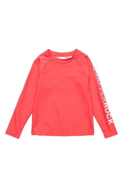 Snapper Rock Kids' Watermelon Long Sleeve Rashguard In Red