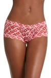 Hanky Panky Print Lace Boyshorts In Winter Wonderland