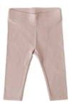 Pehr Babies' Essentials Organic Cotton Leggings In Pale Pink