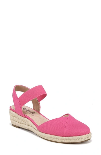 Lifestride Kimmie Ankle Strap Espadrille In French Pink