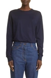 The Row Exeter Cashmere Sweater In Royal Blue