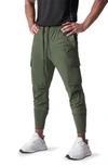 Asrv Tetra-light Cargo Joggers In Olive