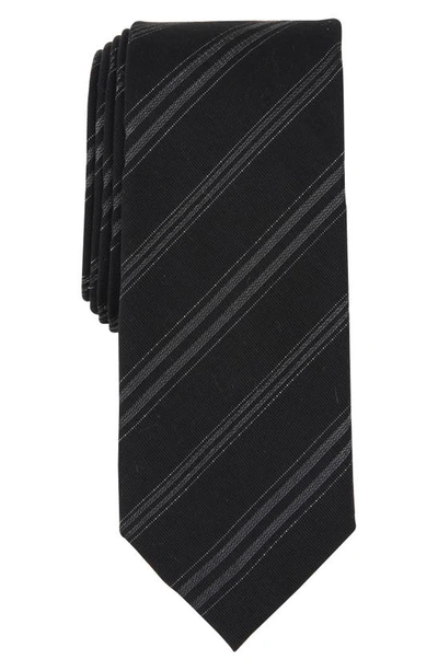 Original Penguin Litton Stripe Tie In Black
