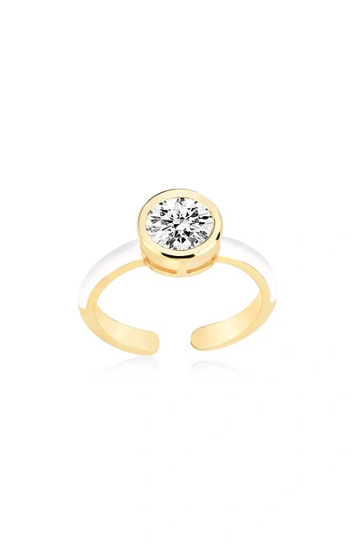 Gabi Rielle 14k Gold Plated Sterling Silver Gemstone Ring