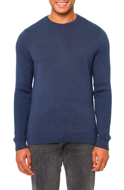 Vellapais Vello Crewneck Sweater In Navy Blue