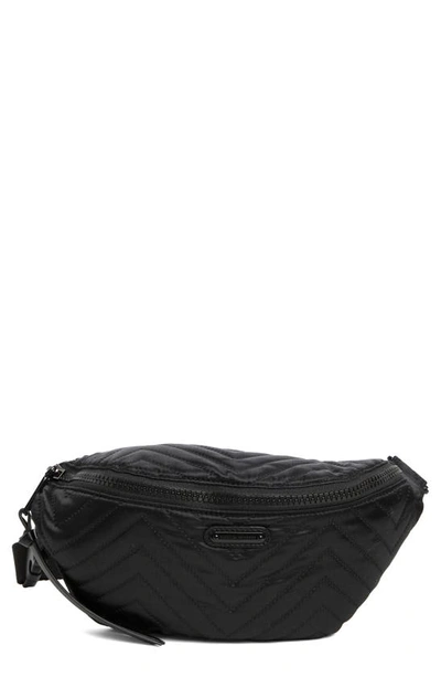 Rebecca Minkoff Cree Quilted Belt Bag In Black