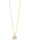 Sterling Forever Colsie Cz Pendant Necklace In Gold