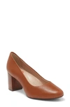 Marc Joseph New York Midtown Pump In Cognac Napa Soft
