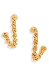 Crisobela Jewelry Duality Drop Earrings In Gold