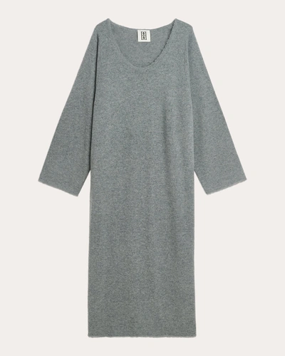 By Malene Birger Women's Lovella Wool Maxi Dress In Grey