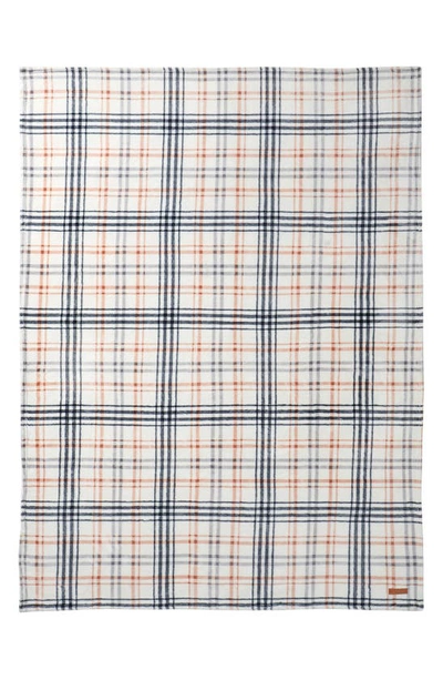 Ymf Cozy Plush Throw Blanket In Beige Check