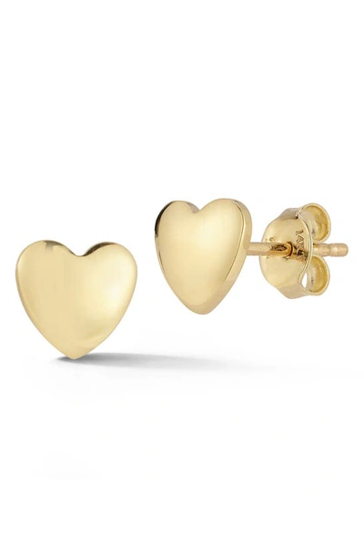 Ember Fine Jewelry 14k Gold Heart Stud Earrings
