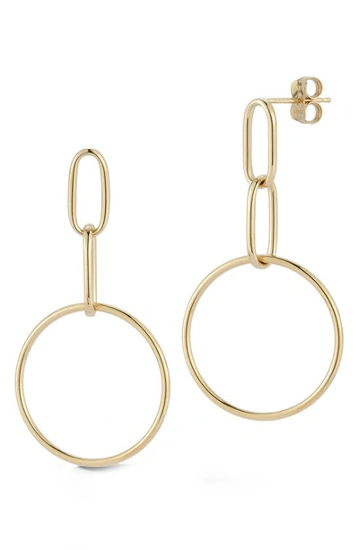 Ember Fine Jewelry 14k Yellow Gold Circle Drop Earrings