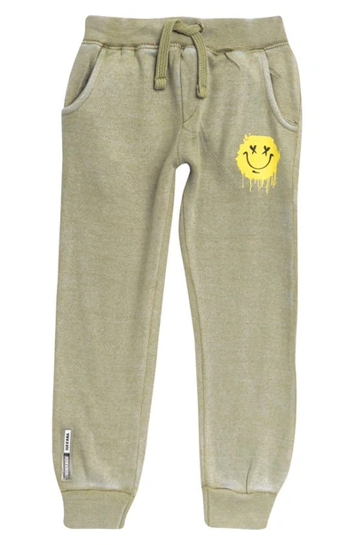 Vintage Havana Kids' Burnout Joggers In Green