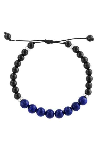 Effy Lapis Lazuli & Onyx Beaded Slider Bracelet In Blue