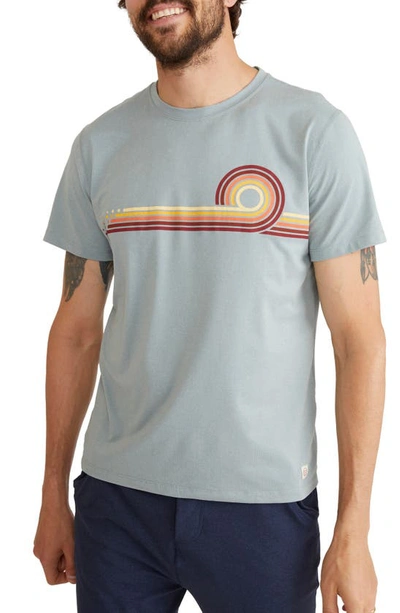 Marine Layer Sport Recycled Performance Graphic T-shirt In Slate