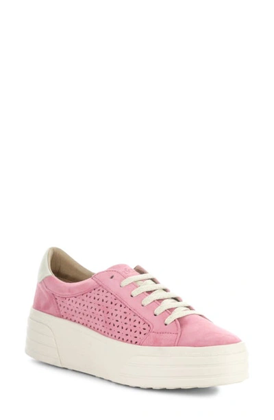 Bos. & Co. Lotta Platform Trainer In Pink Rose/ Marfil