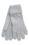 Portolano Cashmere Ribbed Gloves In Lavender