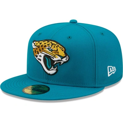 New Era Teal Jacksonville Jaguars Omaha Team 59fifty Fitted Hat