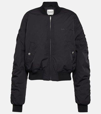 Marant Etoile Bessime Cotton-blend Bomber Jacket In Black