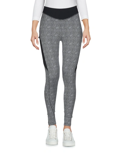 Sàpopa Valeria Crop Grey Bouclè Leggings In Black