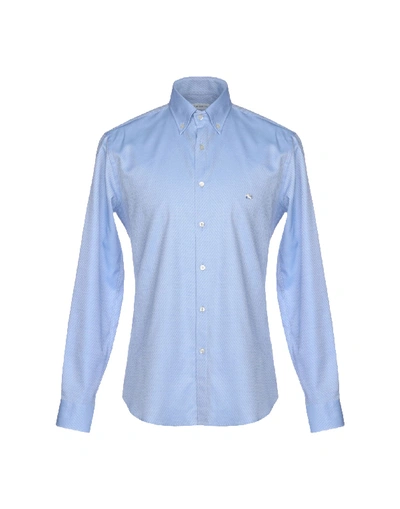 Etro Patterned Shirt In Sky Blue