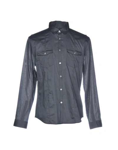 John Varvatos Shirts In Slate Blue