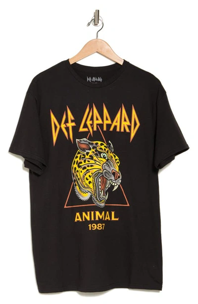 Philcos Def Leppard Animal Graphic Tee In Black
