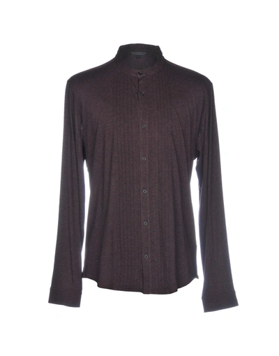 John Varvatos Shirts In Maroon