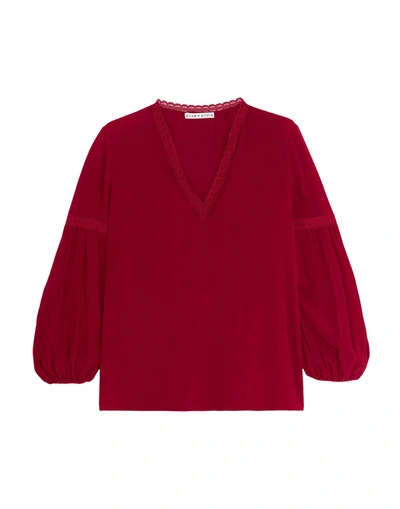 Alice And Olivia Blouses In Red