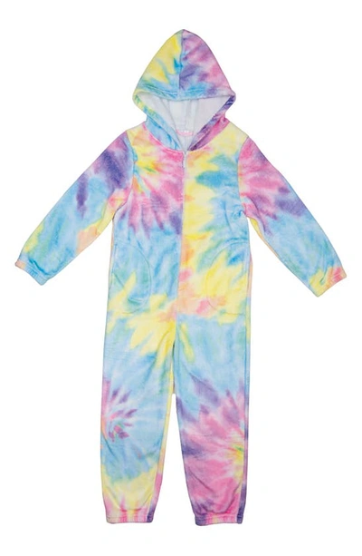 Iscream Kids' Tie Dye Plush Jumpsuit In Multi
