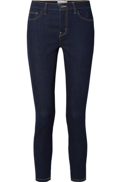 Current Elliott Current/elliott The Stiletto High-rise Ankle Skinny Jeans In 0 Clean Stretch Indigo
