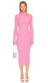 Bardot Ainsley Midi Dress In Candy Pink