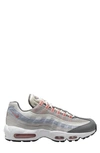 Nike Air Max 95 Essential Sneaker In Vast Grey/ Red Stardust/ Grey