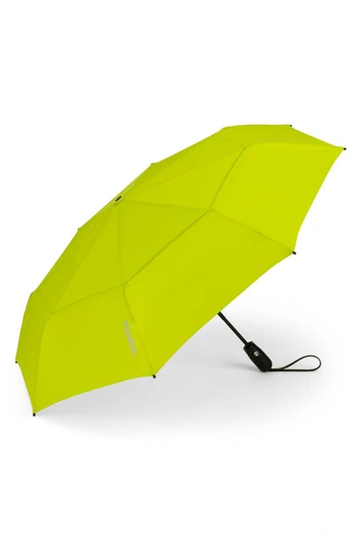 Shedrain Vortex V2 Recycled Compact Umbrella In Vex Lime