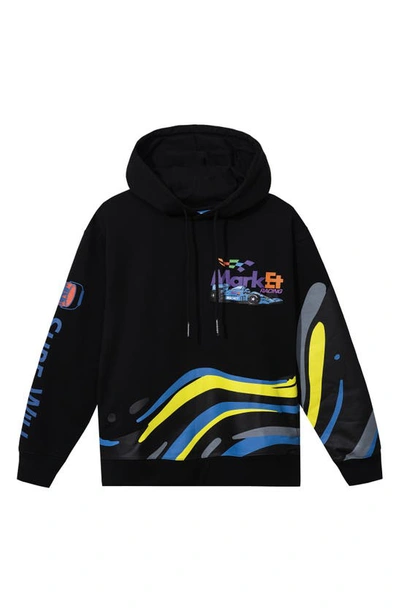 Market Paint Department Graphic Hoodie In Black