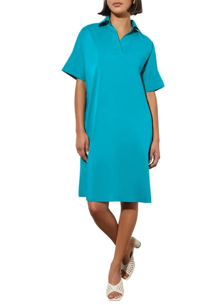 princess polly baby blue dress Denim A-Line Dress Blue main image 1