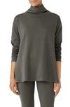 Eileen Fisher Cowl Neck Long Sleeve Tunic In Grove