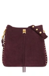 Rebecca Minkoff Darren Deerskin Leather Shoulder Bag In Garnet