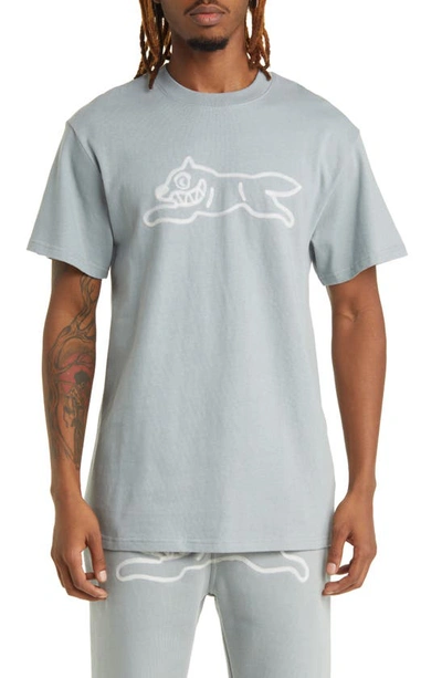 Icecream Burner Oversize Running Dog T-shirt In Quarry