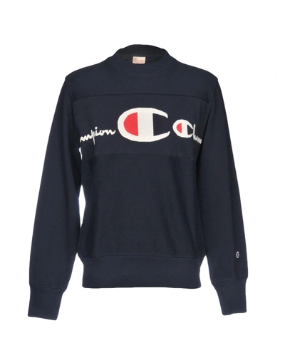 Champion Sweatshirt In Dark Blue