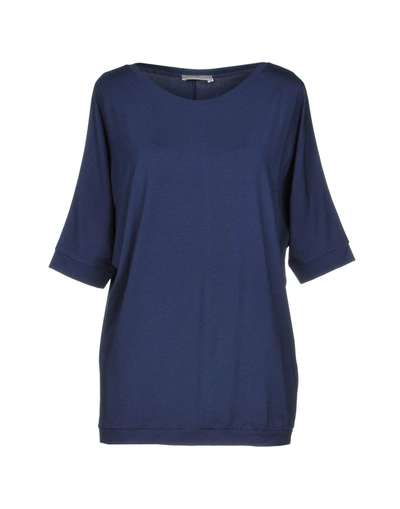 Le Tricot Perugia T-shirt In Slate Blue