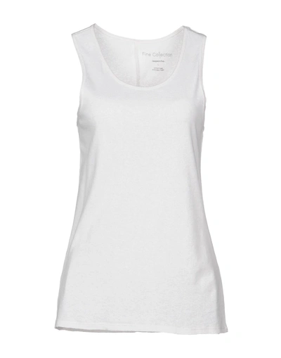 Fine Collection Tank Top In White