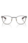 Ray Ban 52mm Phantos Optical Glasses In Dark Grey