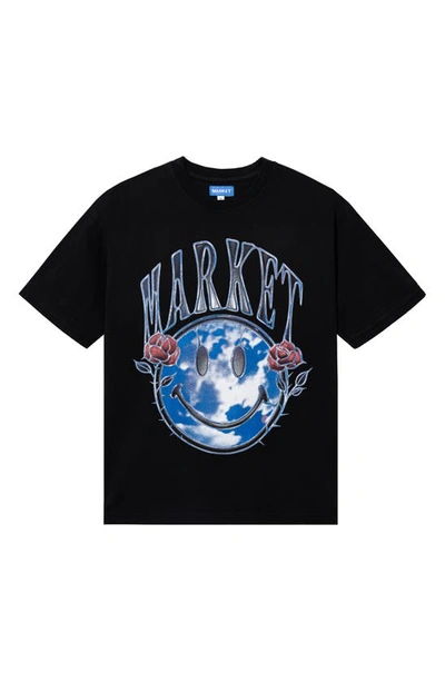 Market Smiley® Reflect Graphic T-shirt In Black